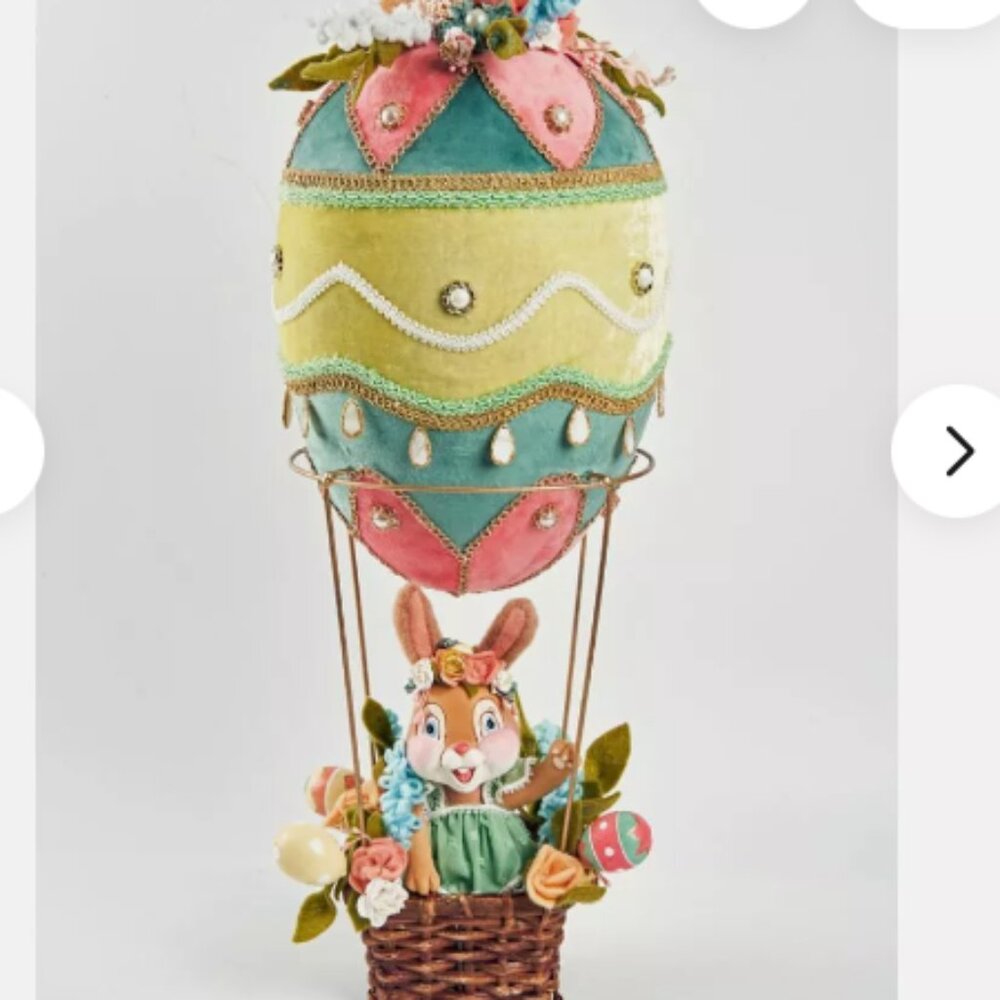 Easter & Spring Neiman Marcus Bunny in Hot Air Balloon